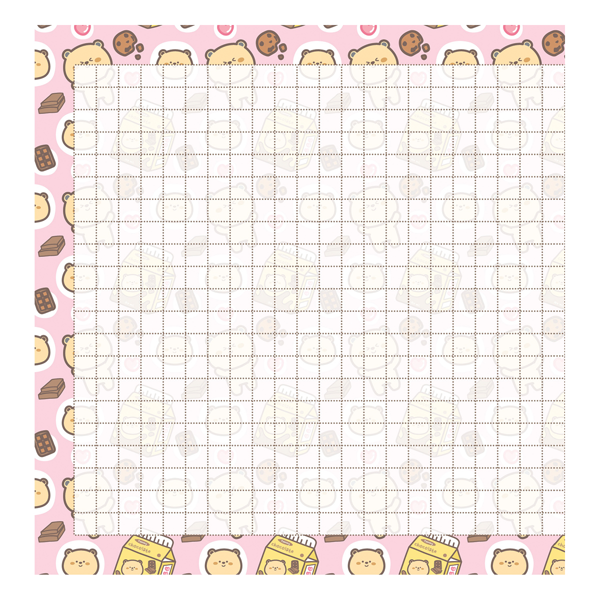 Контэнт Блокнот Kawaii КР ( 130 x 130 мм) 32 л. клетка Розовый 99907459 Фото 3.