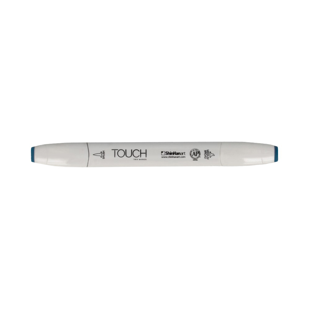 TOUCH TWIN BRUSH Маркер 1-8 мм кисть/перо скошенное 1210064 индийский синий B64 Фото 1.