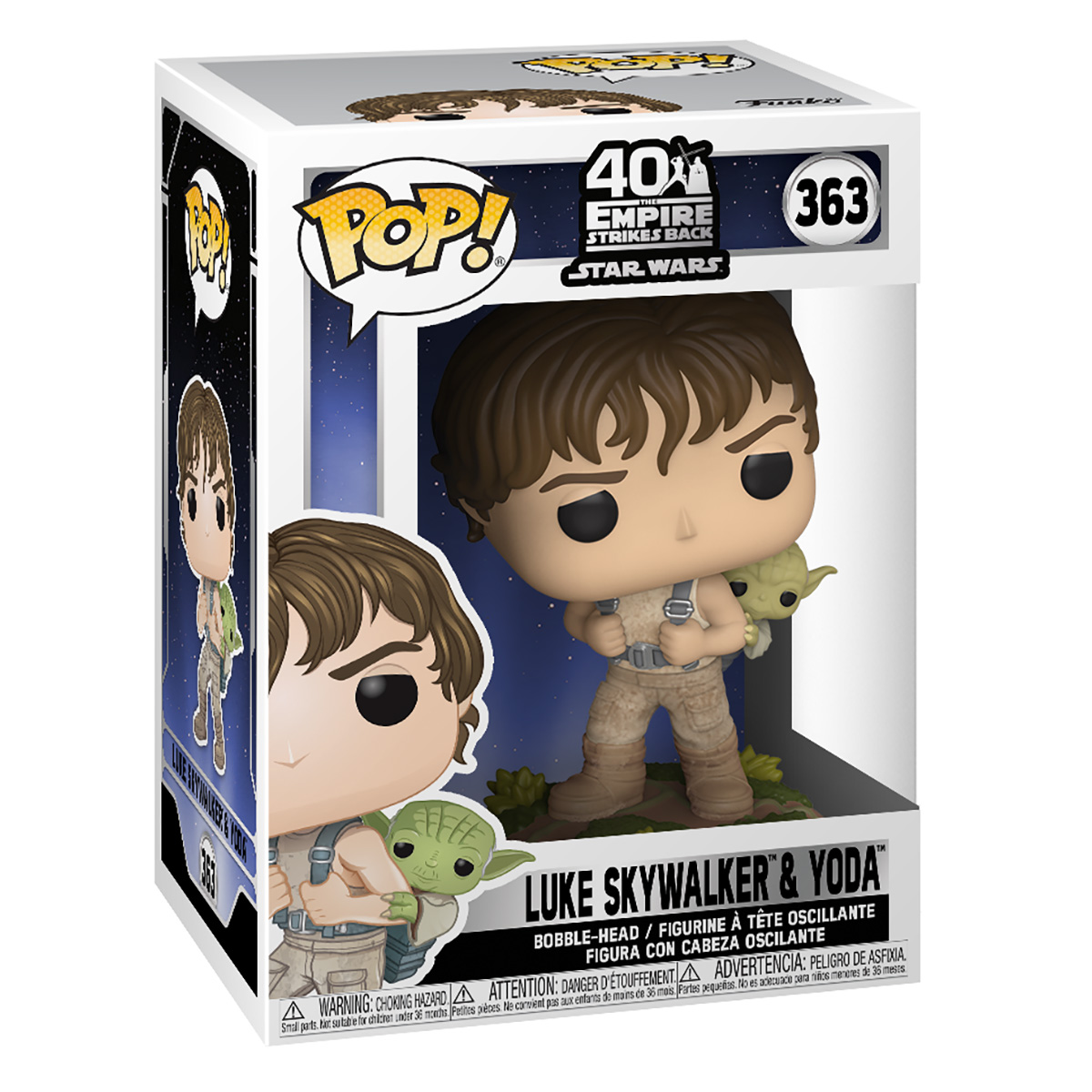 Funko Фигурка POP! Star Wars:ESB - Training Luke with Yoda 11.5 х 8.8 х 15.9 см 46768 Фото 1.