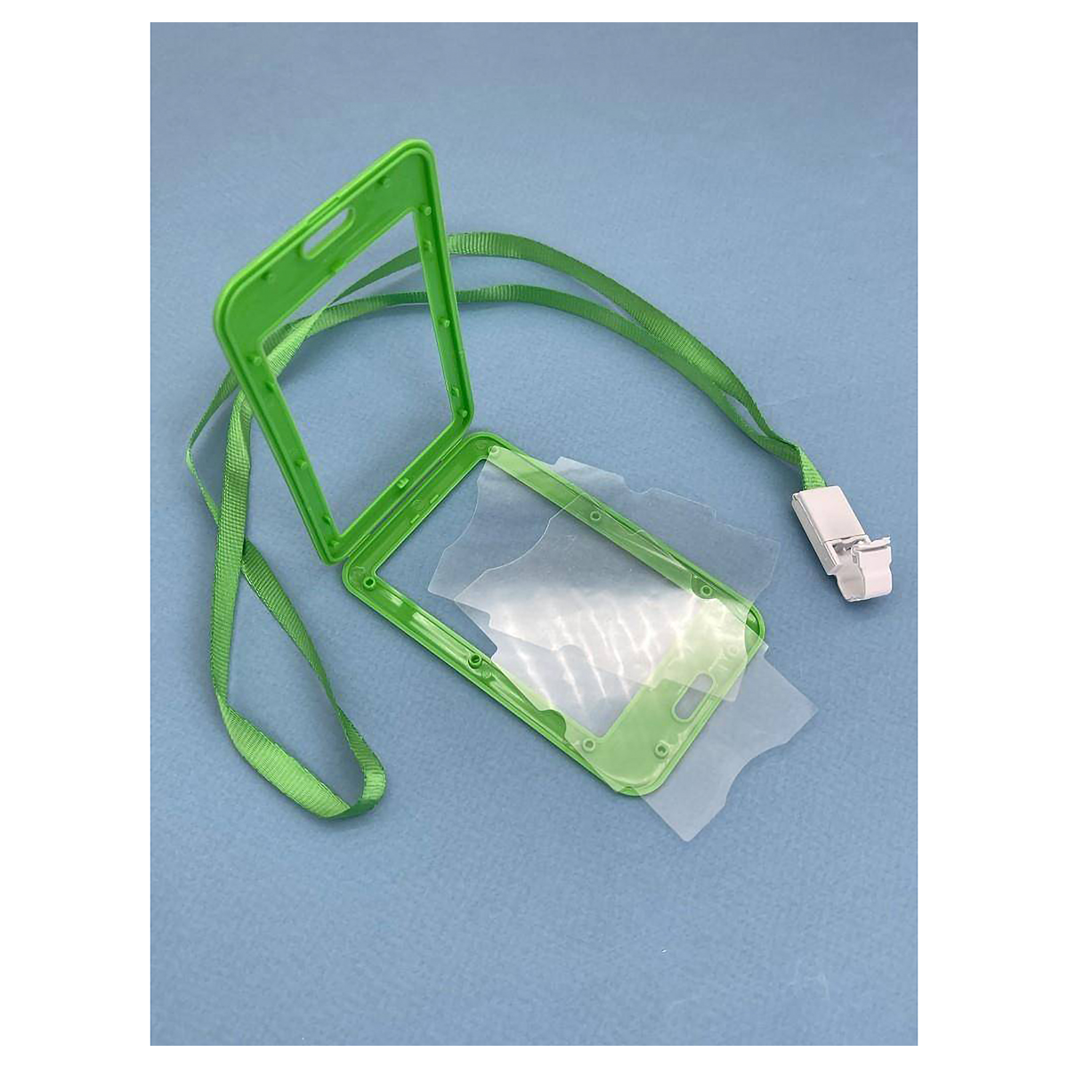 ILIKEGIFT Держатель для карт в ассорт. с шнурком Clear color, green 133-092 Фото 2.