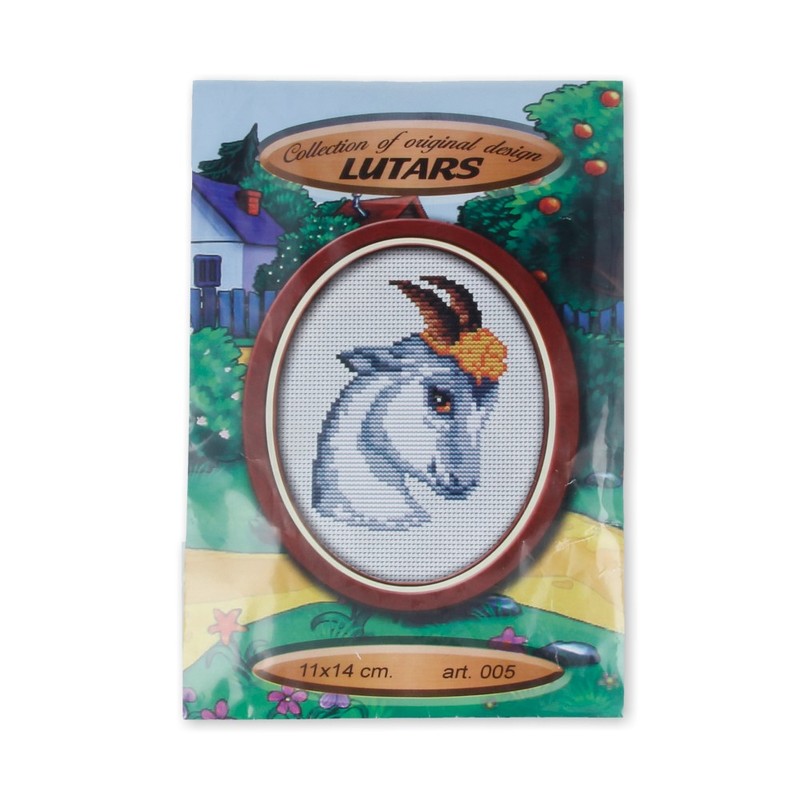 Набор для вышивания LUTARS Н №01 №005 Коза 11х14 см Фото 2.