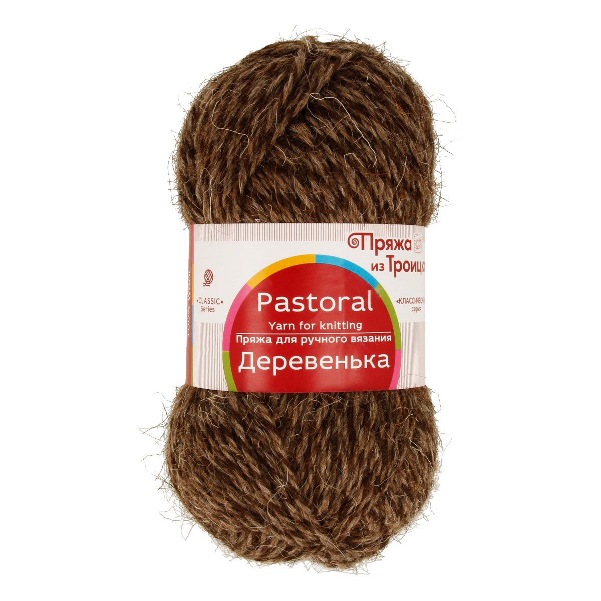 Пряжа из Троицка Деревенька 100% шерсть 100 г 170 м №1560 мулине Фото 1.