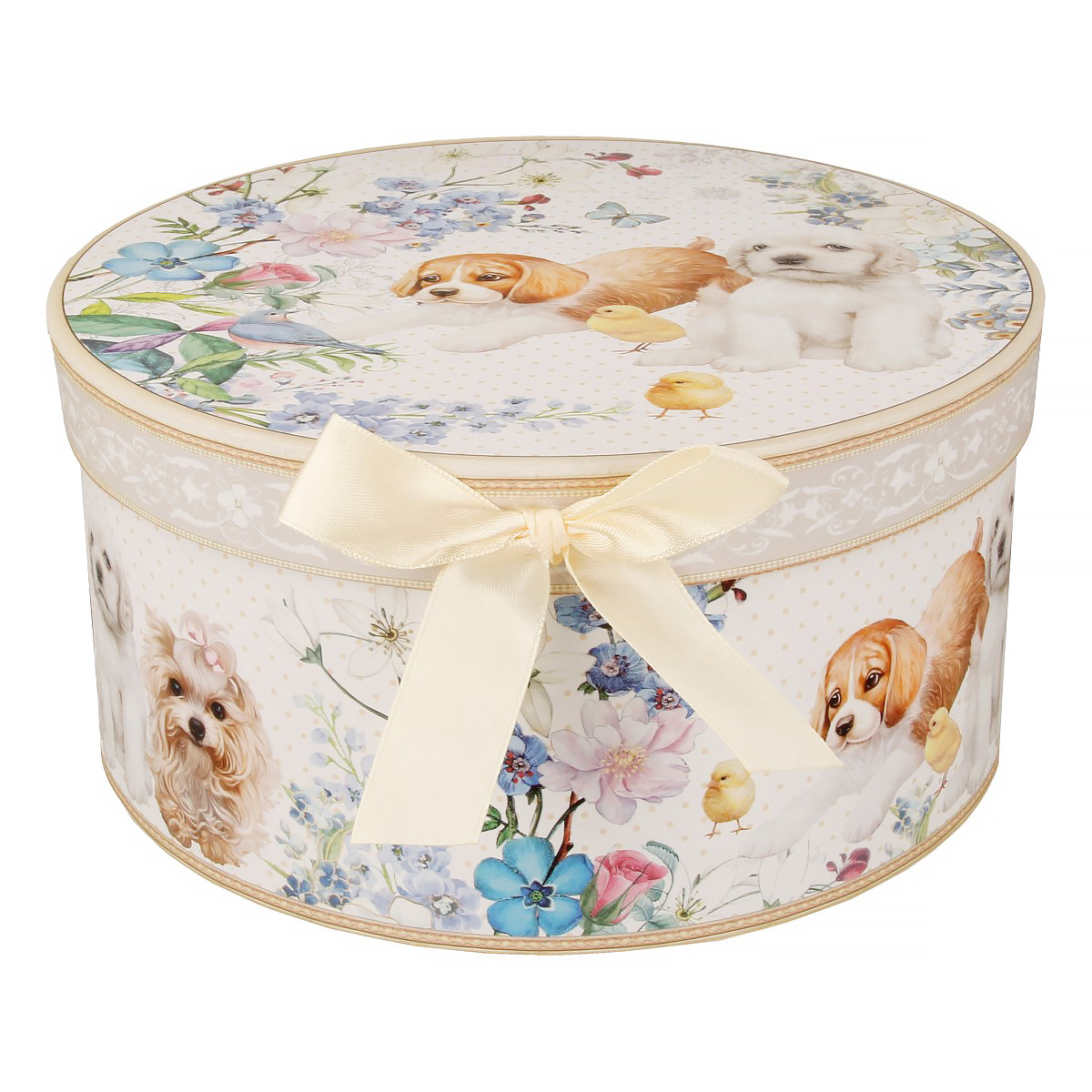 Grand Gift Коробка картонная круглая бумажная в ассортименте №03 16.8 х 8 см маленькая 304/3 Фото 4.