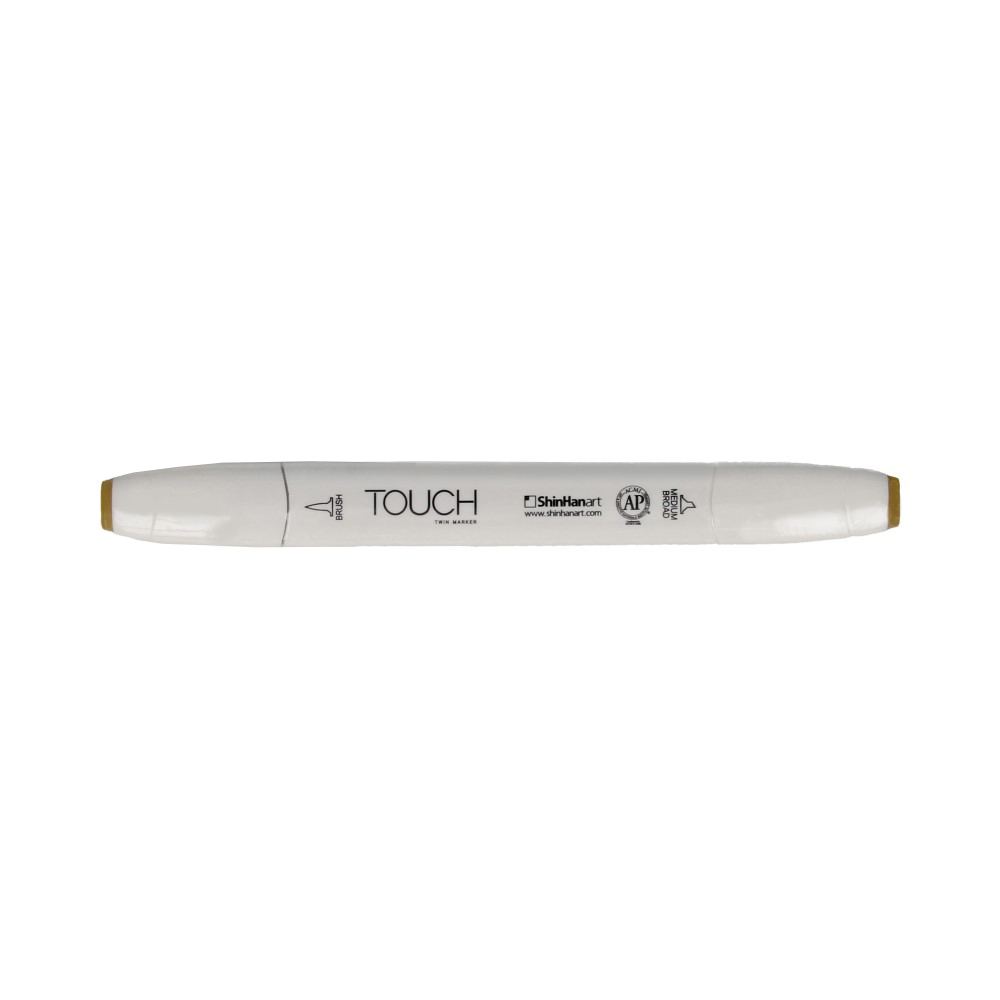 TOUCH TWIN BRUSH Маркер 1-8 мм кисть/перо скошенное 1210224 оливковый светлый Y224 Фото 1.