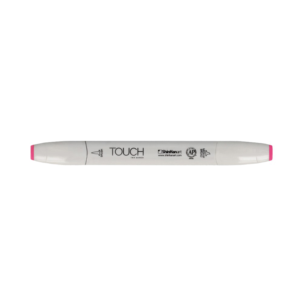 TOUCH TWIN BRUSH Маркер 1-8 мм кисть/перо скошенное 1210006 яркий розовый RP6 Фото 1.