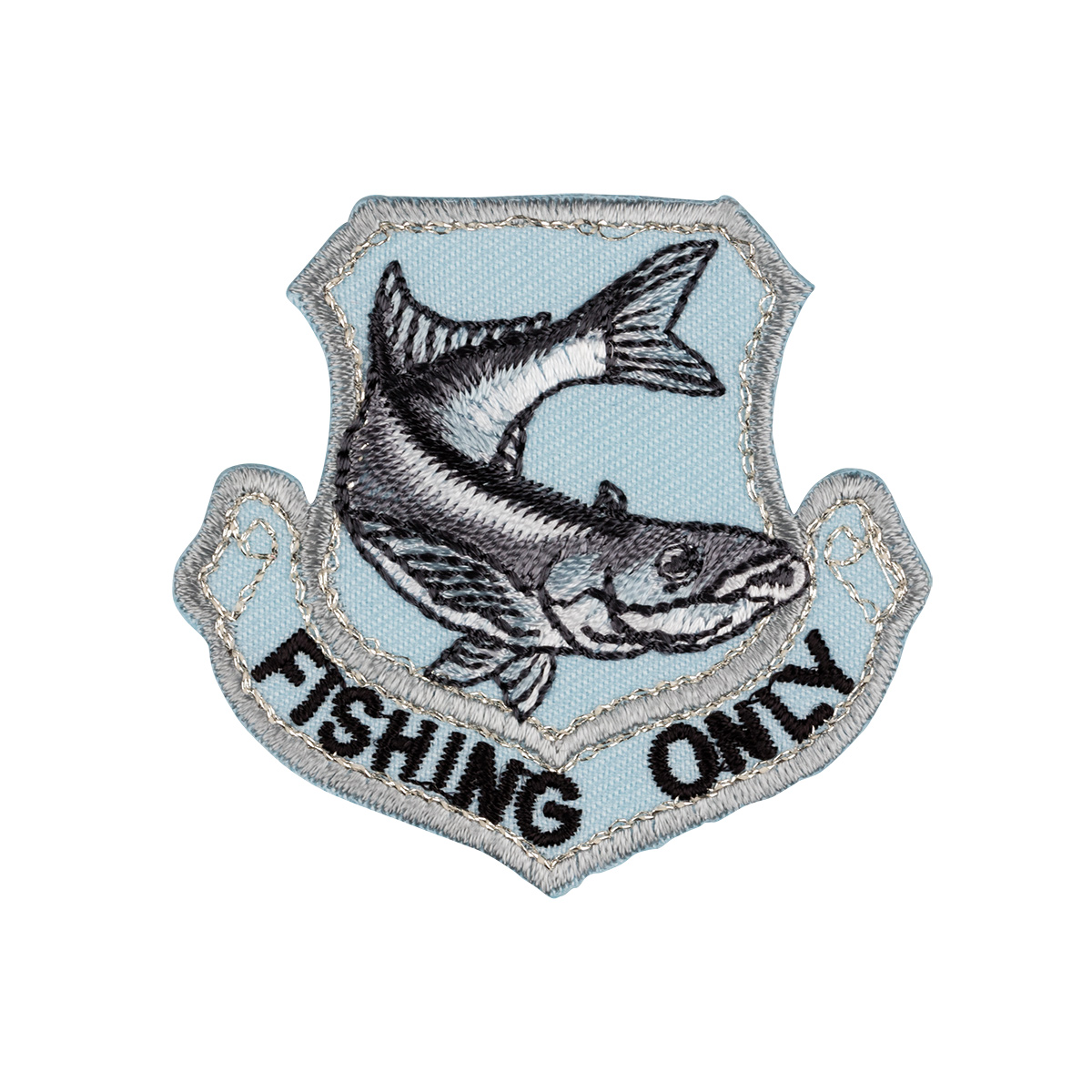 Gamma ETF Термоаппликация № 01 1 шт 01-002 FISHING ONLY 5.1 х 5.5 см Фото 2.
