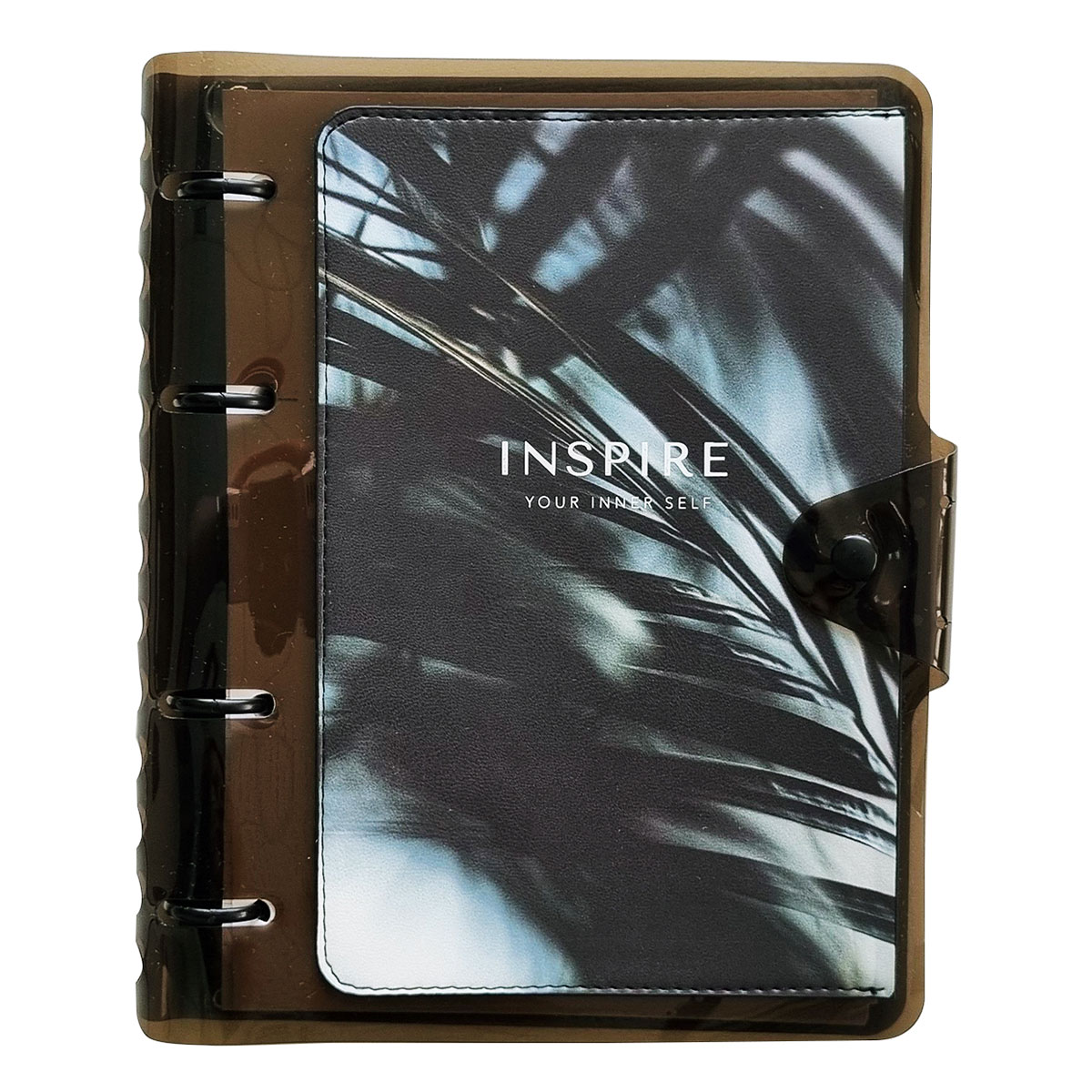 Infolio Study Тетрадь общая коллекция Inspire A5 120 л. на кольцах 65 г/кв.м клетка N5231 черный Фото 1.