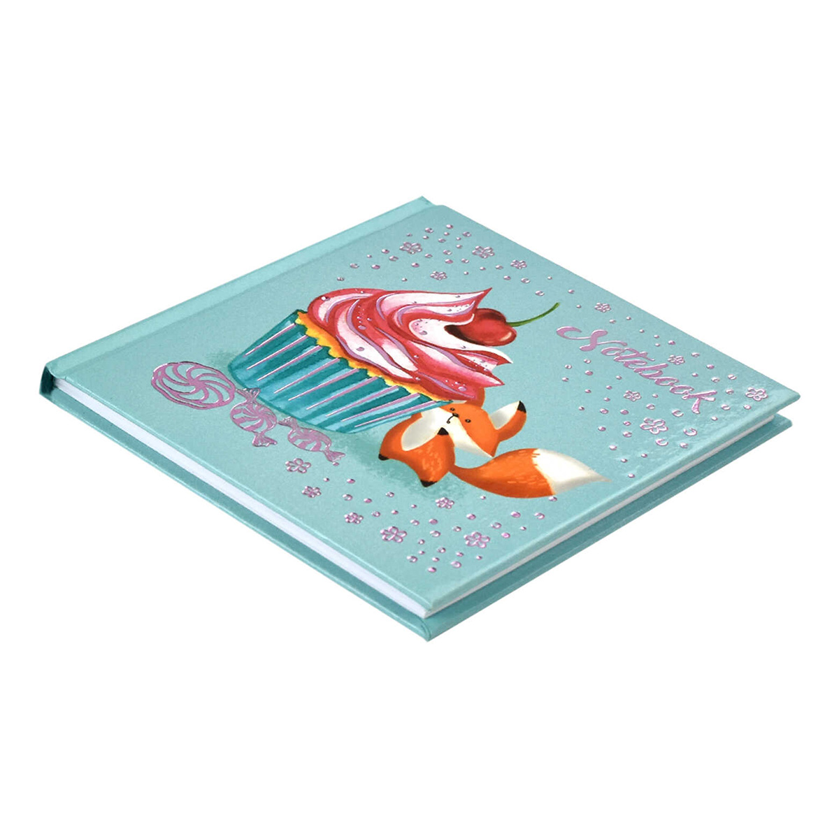 Феникс + Записная книжка Notebook ( 105 x 105 мм) 48 л. Лисичка сладкоежка 58098 Фото 3.