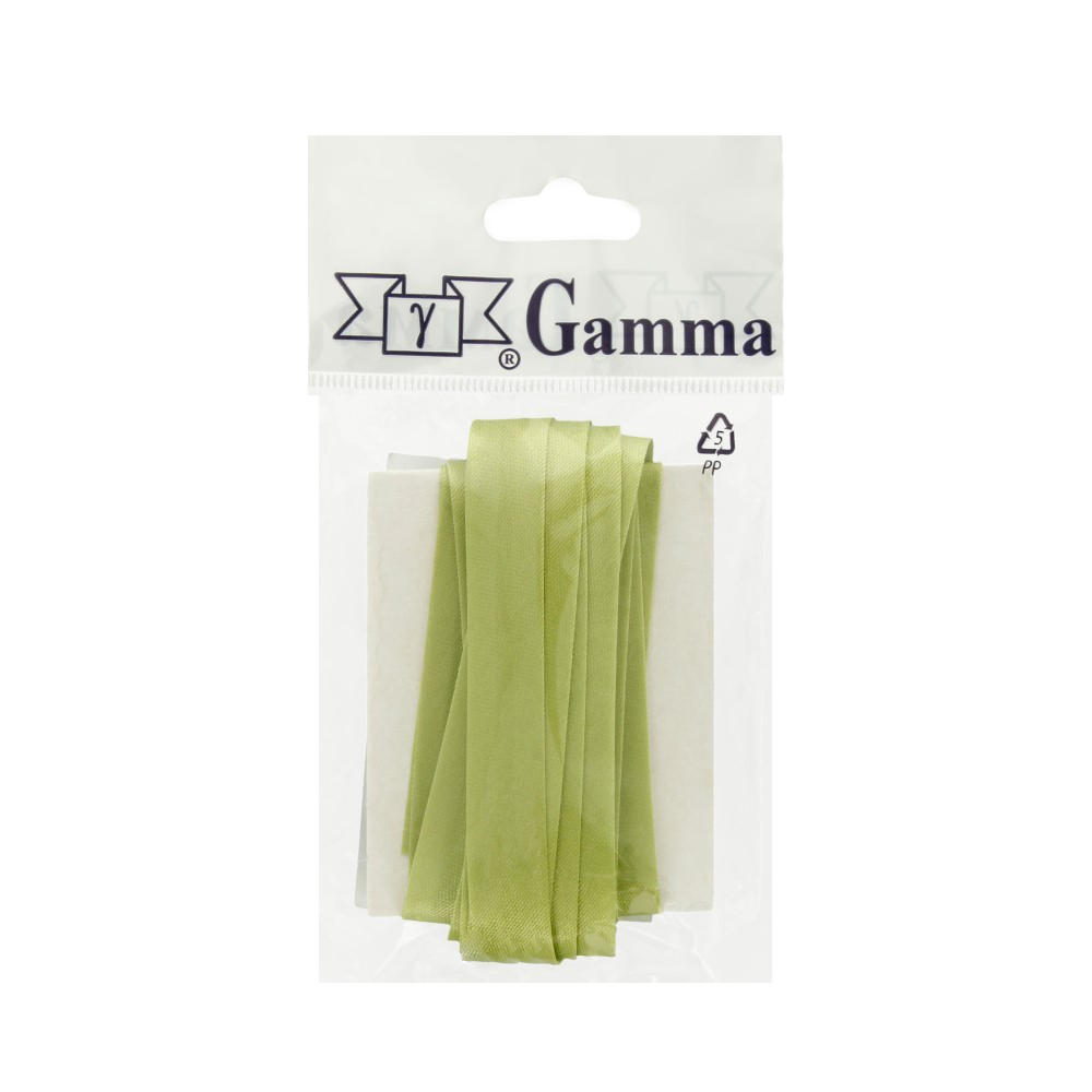 Косая бейка Gamma GK-12P 11 - 12 мм 5.4 м №111 светло-зеленый Фото 1.