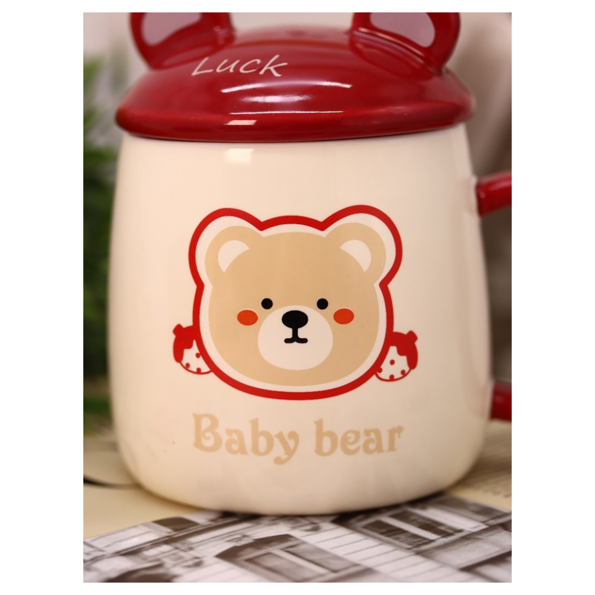 Посуда керамическая TALKEYOU GIFT CO LTD Кружка керамическая в ассорт. 13 х 15 х 10 см Lucky bear, baby (390 ml) Фото 2.