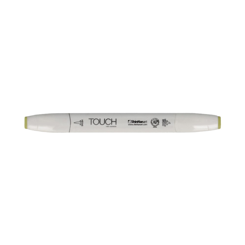 TOUCH TWIN BRUSH Маркер 1-8 мм кисть/перо скошенное 1210163 бледный зелено-голубой GY163 Фото 1.