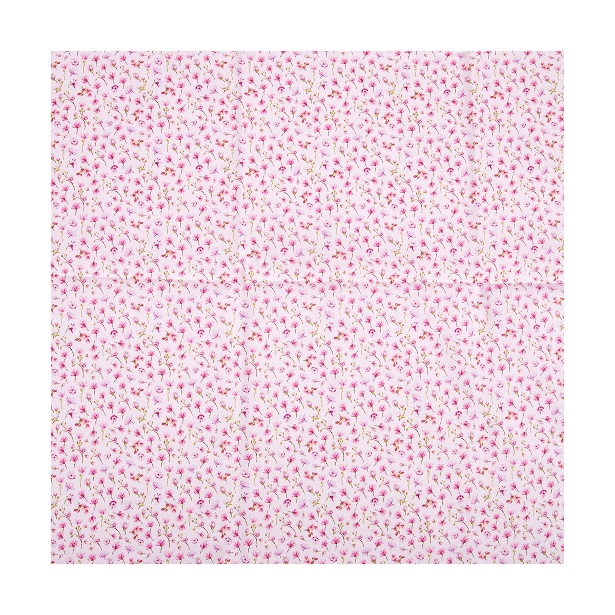 Ткань для пэчворка PEPPY ПРЕКРАСНЫЕ МАГНОЛИИ 50 x 55 см 140 г/кв.м ± 5 100% хлопок ПМ-07 бл. розовый Фото 4.