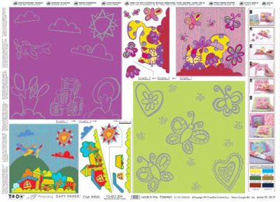 To-Do бумага Soft Paper Precious Tecnica 3D 50 x 70 см 92033 Детский городок Фото 1.