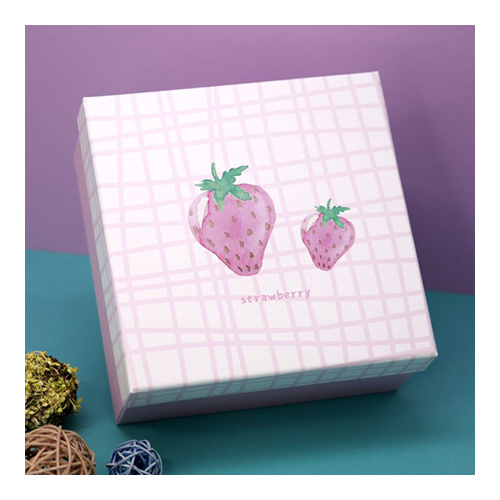 ILIKEGIFT Коробка подарочная 19 х 19 х 9.5 см Two strawberry TX-HZ-4820-1-03 Фото 2.