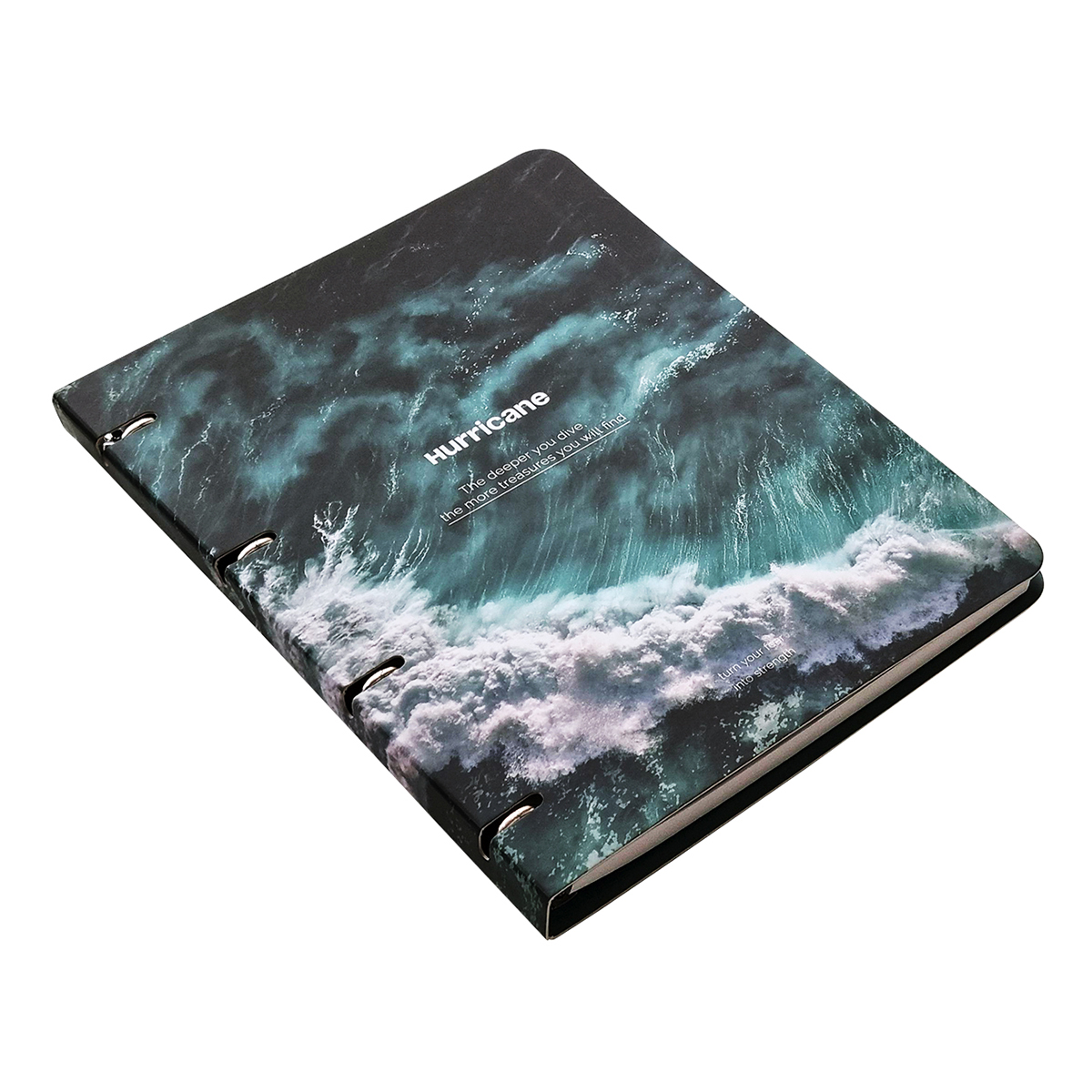 Be Smart Тетрадь общая коллекция Ocean A4 120 л. на кольцах 65 г/кв.м клетка N5451 ураган Фото 2.