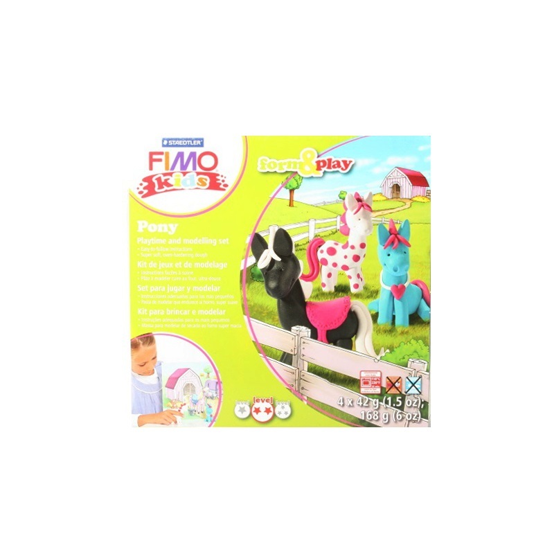 FIMO Kids Form&Play набор для моделирования № 3 8034 08 LZ Пони Фото 2.