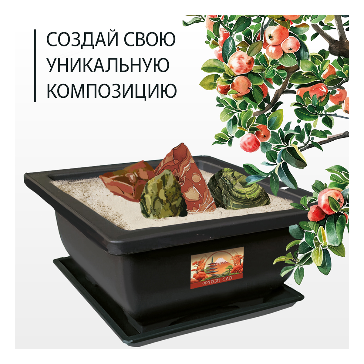 Фудзи сад Подарочный набор для выращивания Вырасти Бонсай дома Земляничная гуава fg-001 Фото 3.