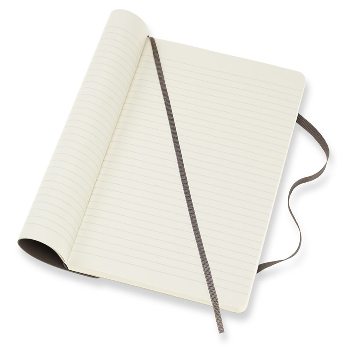 Moleskine Блокнот CLASSIC SOFT Large линейка ( 130 x 210 мм) 96 л. линия Коричневый Фото 4.