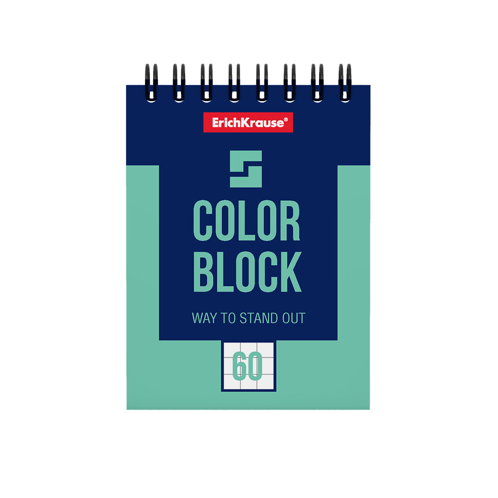 ErichKrause Блокнот Color Block A7 ( 74х102 мм) 60 л. клетка 49682 Фото 4.