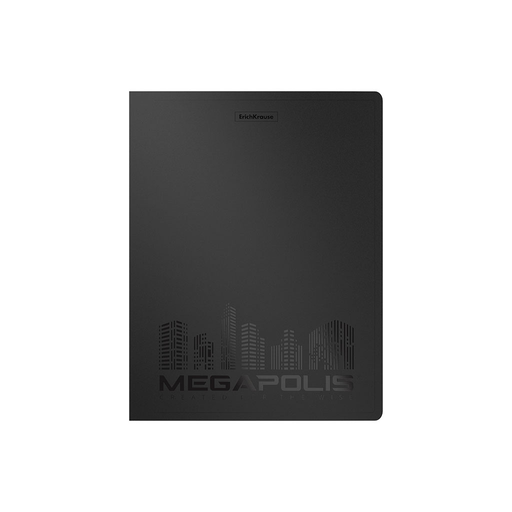 ErichKrause Папка с боковым зажимом пластиковая MEGAPOLIS A4 ( 23.2х31х4 см) в ассортименте 50139 Фото 3.