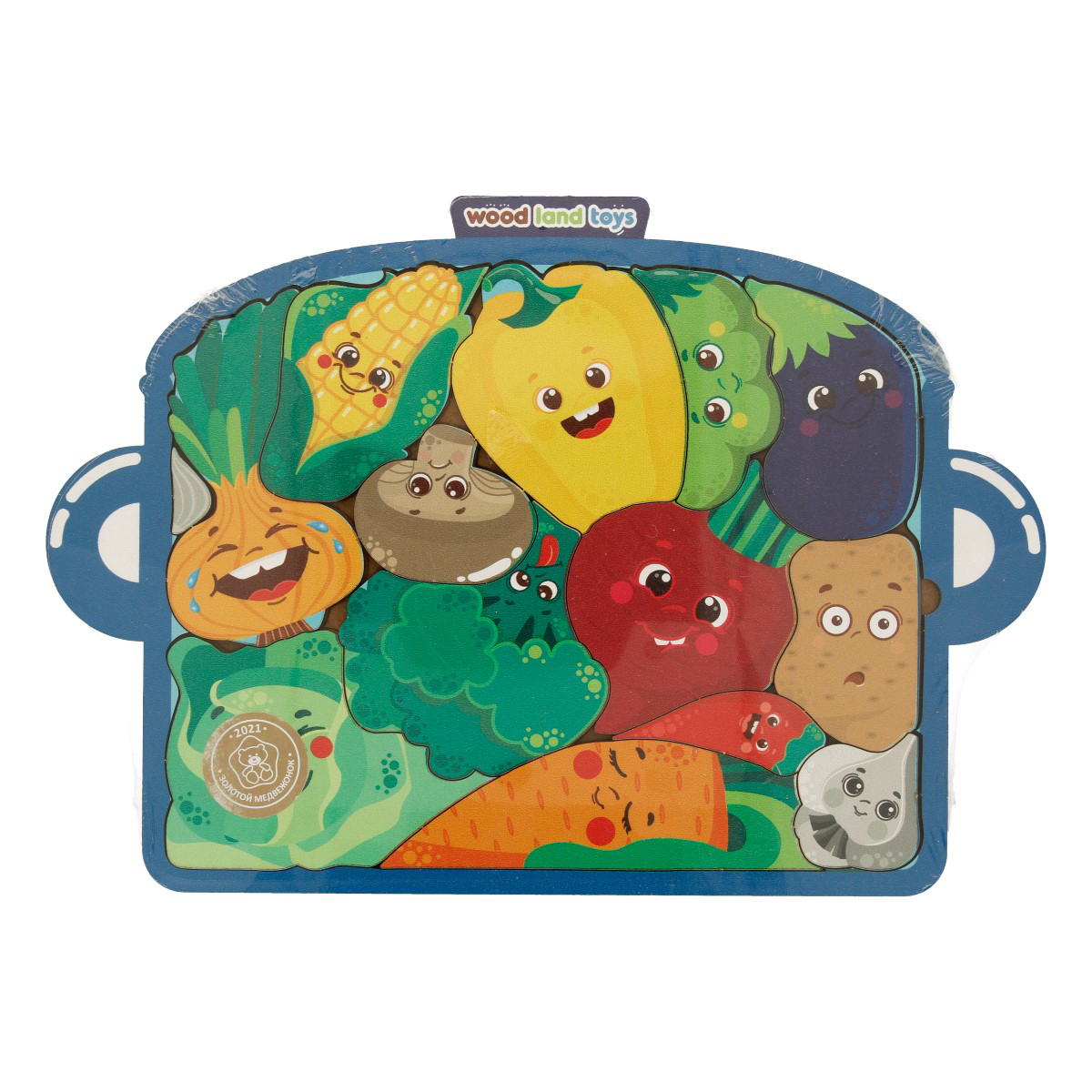 WoodLand Toys Головоломка «Пазл.Кастрюля с овощами» 0.227 кг 137105 Фото 1.