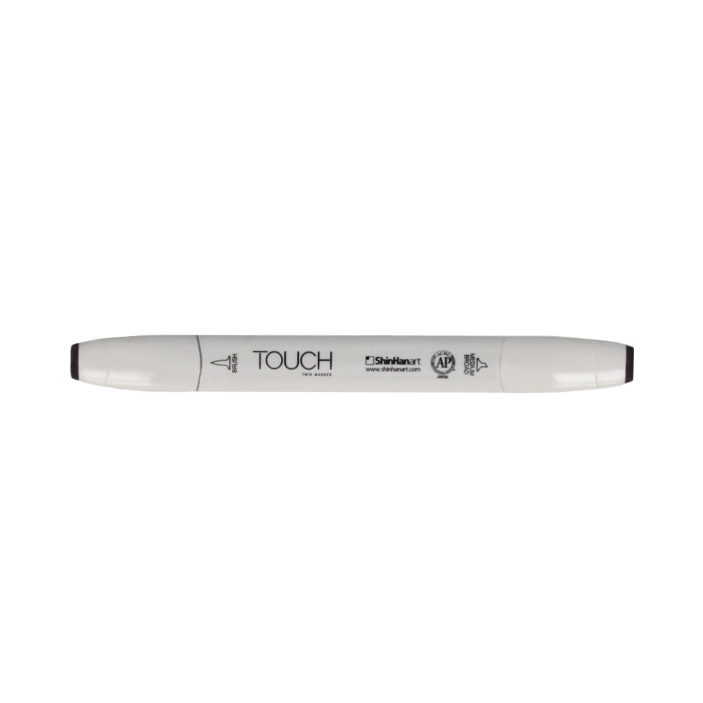 TOUCH TWIN BRUSH Маркер 1-8 мм кисть/перо скошенное 1211080 теплый серый WG8 Фото 1.
