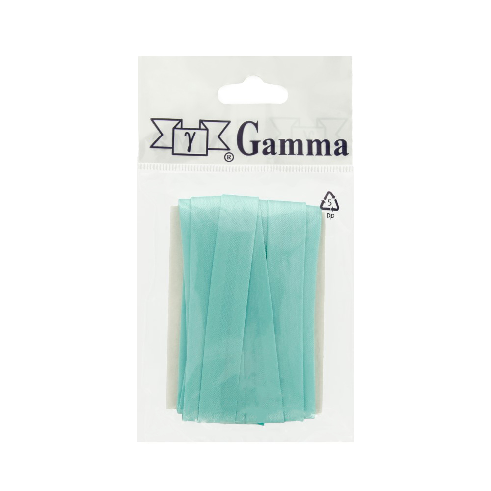 Косая бейка Gamma GK-12P 11 - 12 мм 5.4 м №130 св.мор.волна Фото 1.