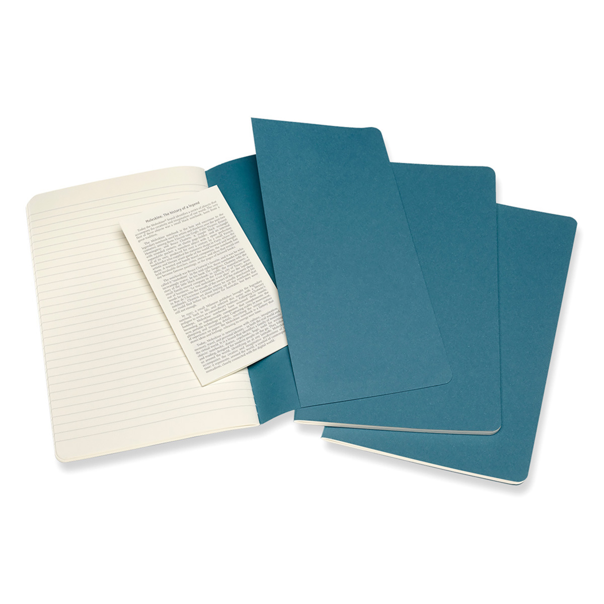 Moleskine Блокнот CAHIER JOURNAL Large ( 130 x 210 мм) 40 л. линия Голубой Фото 4.