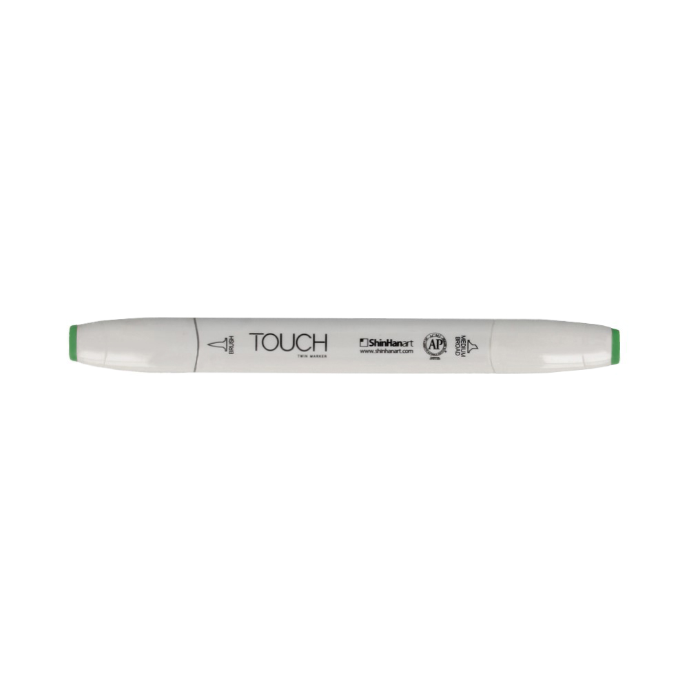 TOUCH TWIN BRUSH Маркер 1-8 мм кисть/перо скошенное 1210059 бледный зеленый GY59 Фото 1.
