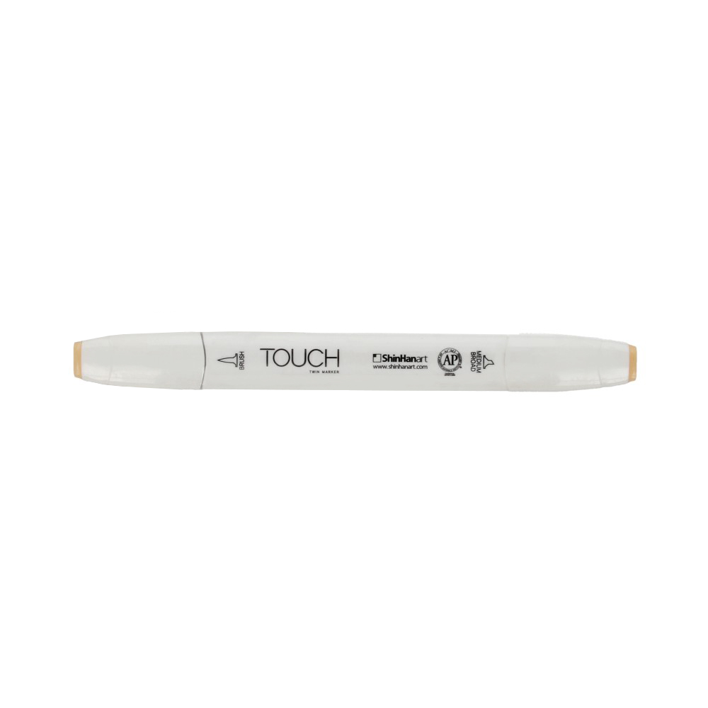 TOUCH TWIN BRUSH Маркер 1-8 мм кисть/перо скошенное 1210142 бледный кремовый YR142 Фото 1.