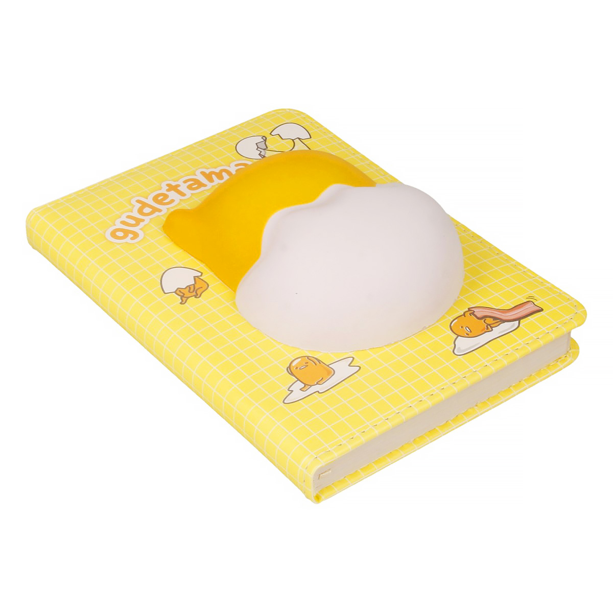 Блокнот со сквишем A6 64 л. клетка/линия Ленивый желток Gudetama MM98231 Фото 2.