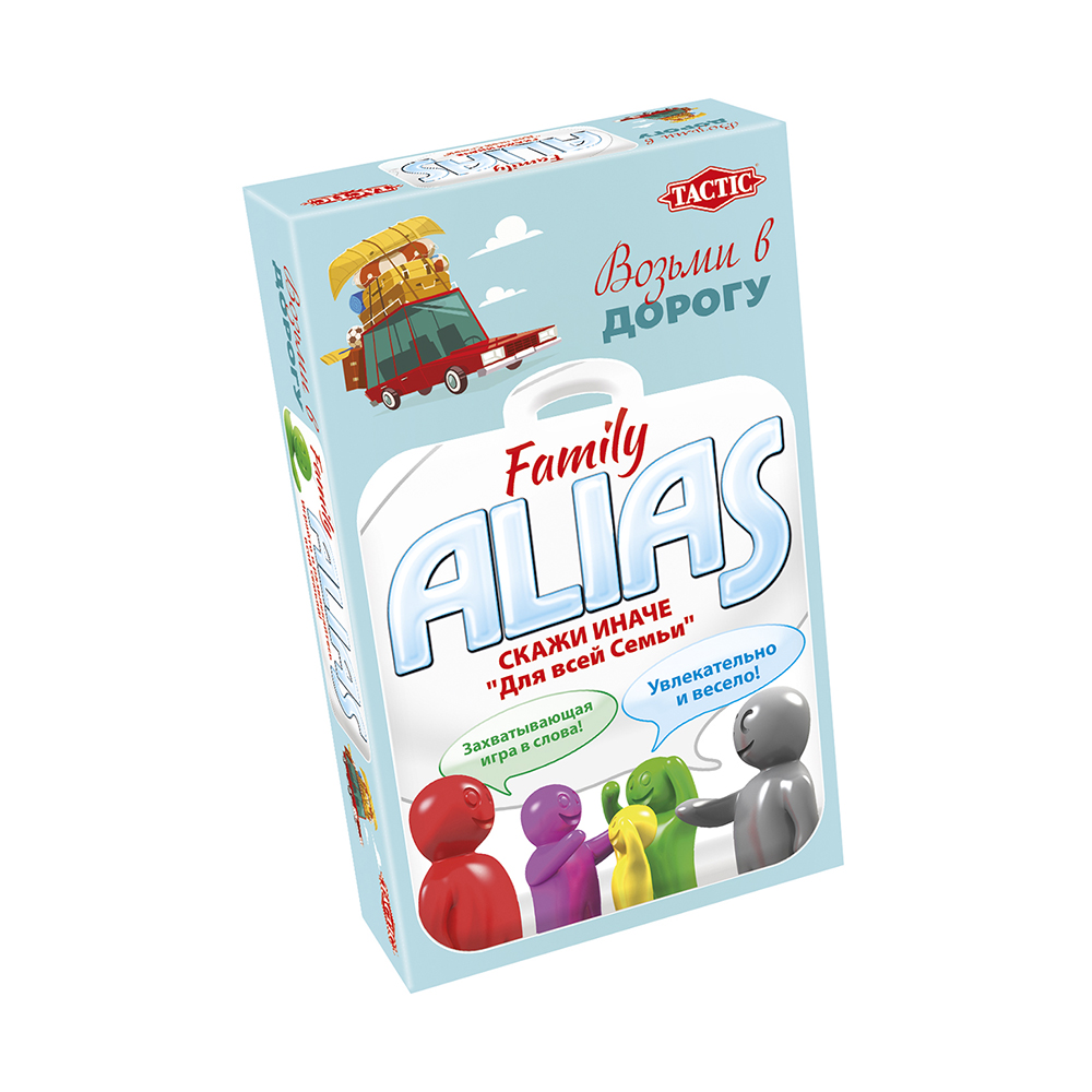 Игра настольная TACTIC Alias для всей семьи компактная версия 53374 Фото 1.