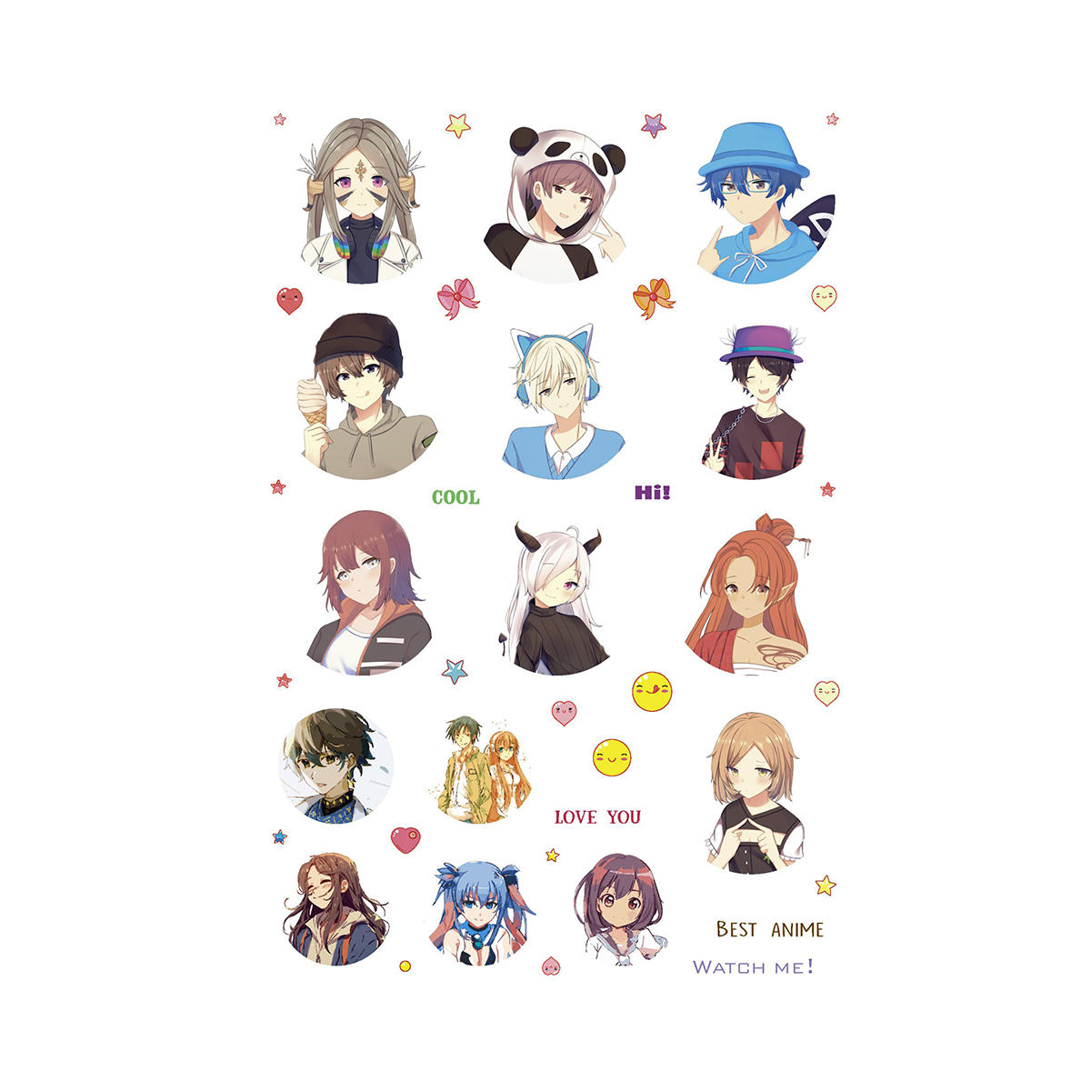 Ежедневник с наклейками Anime Planner КР ( 140х210 мм) 86 л. точка Девочка в цветах 99907633 Фото 6.