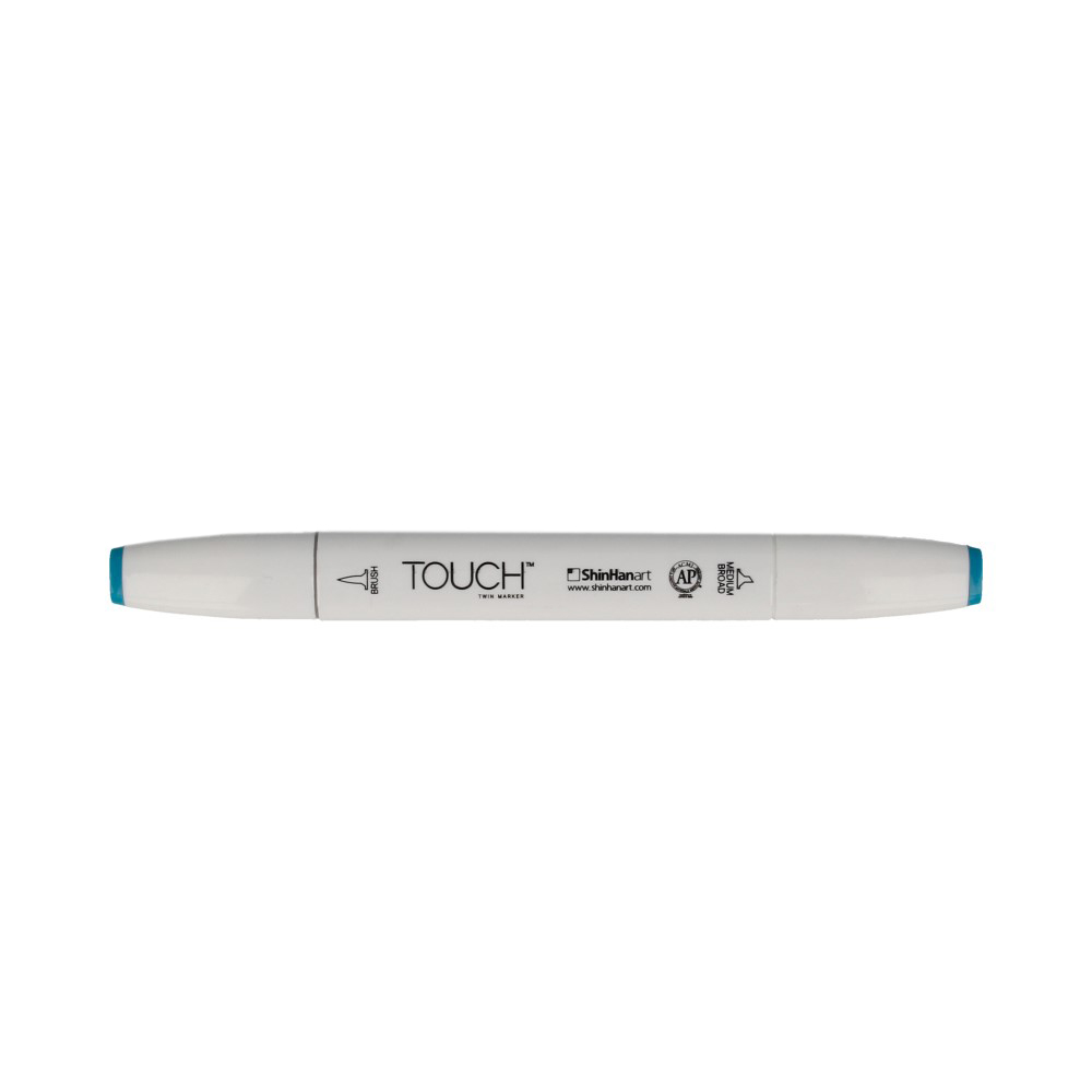 TOUCH TWIN BRUSH Маркер 1-8 мм кисть/перо скошенное 1210065 синий лёд B65 Фото 1.