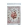Чип-Арт Декупажная карта 21 x 29.7 см Винтажный циферблат с орхидеями 008435 Фото 1.