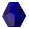    Бусина стеклянная "Zlatka" GBA-02 6 х 6 мм 22 шт на нити стекло №25 т.синий