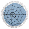 Термоаппликация BLITZ круг джинс Кр4/03 голубой с паутинкой 9х9 см Фото 1.