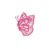 Annet на клеевой основе № 3 3-453C бабочка розовая 2.5х3 см Фото 1.