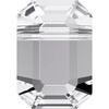 Бусина стеклянная 5514 Crystal 10.0 x 7.0 мм в пакете кристалл белый (crystal 001) Фото 2.