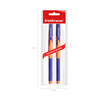ErichKrause Ручка шариковая ErgoLine® Kids Ultra Glide Technology 0.35 мм 2 шт. 58525 оранжевая грип-зона цвет чернил: синий Фото 5.