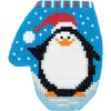 Klart набор для вышивания 8-367 Варежка с пингвином 7.5 х 8.5 см Фото 1.