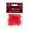 Кнопка Micron POM-12 FL Кнопки пластиковые пластик d 12 мм 15 шт. № 003 красный Фото 2.