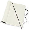 Moleskine Блокнот CLASSIC SOFT DOUBLE Large 1487896 ( 130х210 мм) 96 л. линия/без линовки чёрный Фото 3.