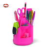 ErichKrause Набор настольный на вращающейся подставке Mini Desk, Neon Solid 53227 розовый Фото 1.