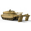 MENG TS-049 танк Merkava Mk.4/4 LIC w/Nochri-Kal Mine Roller System 1/35 Фото 6.