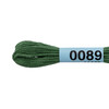 Нитки для вышивания Gamma мулине ( 0001-0206 ) 100% хлопок 8 м №0089 сер-зеленый Фото 2.