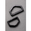 Фурнитура сумочная пластик DRB001 Полукольцо Gamma 1.25  ( 32 мм) черный Фото 3.
