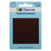 Gamma ETF Термоаппликация № 01 1 дана 01–021 Қоңыр шаршы 5,5 x 5,5 см Фотосурет 1.