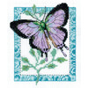 Klart набор для вышивания 5-055 Бабочка лиловая 12 х 14.5 см Фото 1.