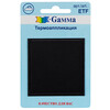 Gamma ETF Термоаппликация № 01 1 шт 01-020 Квадрат черный 5.5 х 5.5 см Фото 1.